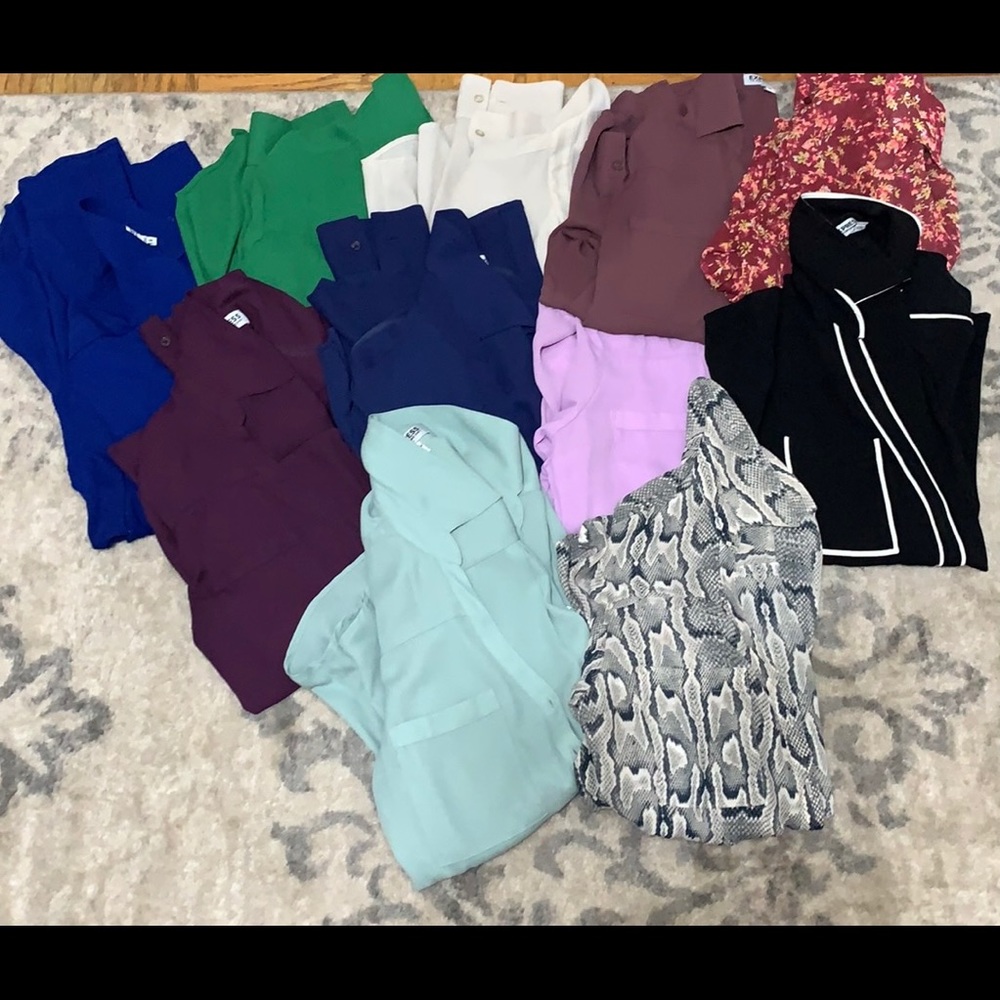 🌸EXPRESS Portifino Long Sleeve Dress Shirts 🌸 EUC